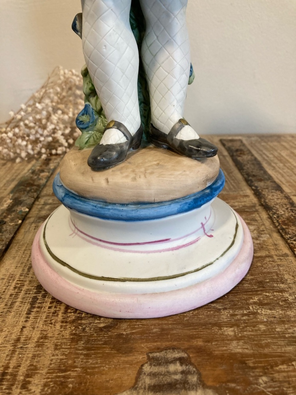 Creepy Ceramic Girl Holding Beheaded Doll Mantel Statue 16” Tall Vintage Decor - Picture 12 of 16
